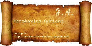 Herskovits Adrienn névjegykártya